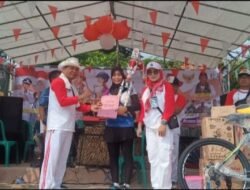 Pemdes Satria Jaya Gelar Gowes Sepeda Santai, Acara Semakin Meriah Dengan Banyaknya Door Prize Yang Dibagikan