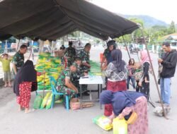Kodim 0106/Ateng Gelar Gerakan Pangan Murah Sambut HUT TNI ke-80