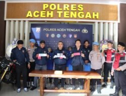 Satreskrim Aceh Tengah,Bekuk Komplotan Curanmor  Polisi Sita 7 Kendaraan