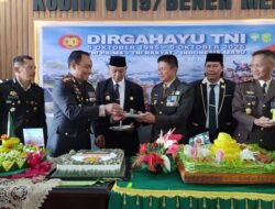 Wujud Sinergitas, Polres Bener Meriah Rayakan HUT ke-80 TNI Bersama Kodim 0119/BM
