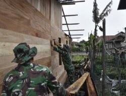 Satgas TMMD ke-126 Pasang Dinding RTLH, Wujudkan Hunian Layak dan Rapi