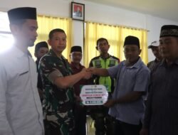 Dansatgas TMMD Serahkan Bantuan Air Bersih untuk Masjid di Aceh Tengah