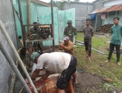 TMMD ke-126 Kodim 0106/Aceh Tengah Genjot Pembangunan Sumur Bor dan MCK Komunal di Desa Pejeget