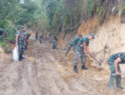 Satgas TMMD ke-126 Rawat Hasil Pembangunan, Jalan Baru Kini Lebih Tertata