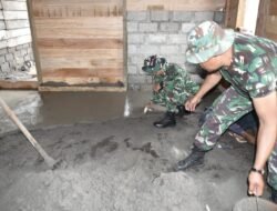 Satgas TMMD Bener Meriah Mulai Lakukan Pengecoran Lantai RTLH