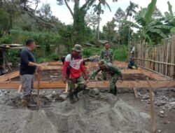 Sinergi TNI dan Warga: Pondasi RTLH Mulai Berdiri di Desa Roteh