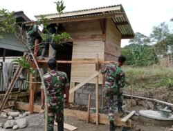 Wujudkan Desa Sehat, Satgas TMMD Arul Gele Genjot Pembangunan MCK Hingga 75 Persen
