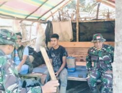 Lewat Komsos, Satgas TMMD Jalin Keakraban dengan Warga Kute Keramil