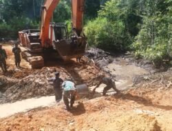 Perkuat Infrastruktur Desa, TMMD Kodim 0106 Aceh Tengah Fokus Pasang Gorong-Gorong di Linge