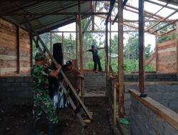 Pembangunan RTLH TMMD Ke-126 di Desa Roteh Capai 50 Persen