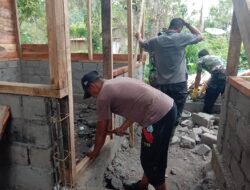 Gotong Royong Satgas TMMD dan Warga, RTLH di Roteh Hampir Rampung