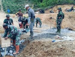 Satgas TMMD Ke-126 Perkuat Gorong-Gorong Demi Akses Aman Warga Desa Kute Keramil