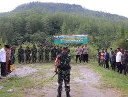 Dansatgas TMMD Pimpin Apel Pembersihan Makam