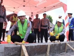 Kapolda Aceh Letakkan Batu Pertama Pembangunan Joging Track Metuah di Polres Bener Meriah