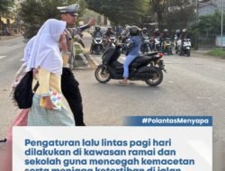 Satlantas Polres Aceh Utara Gelar Penyuluhan Keliling dan Pengaturan Lalu Lintas di Jalur Medan–Banda Aceh