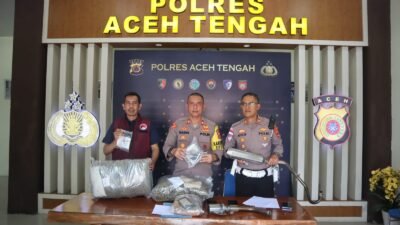 8 Kasus Narkoba Terungkap, Pelanggaran Lalin di Aceh Tengah Turun 21 Persen