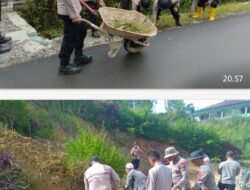 Polres Aceh Tengah dan BKO Brimob Kurve Dua Fasilitas Pendidikan di Jagong Jeget dan Ketol