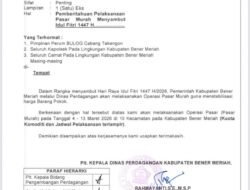 Pemkab Bener Meriah Gelar Pasar Murah di 10 Kecamatan Mulai 4–13 Maret 2026