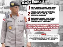 Kapolda Aceh: Stok BBM Aman, Warga Diminta Tak Panic Buying