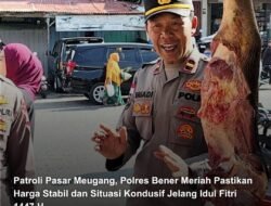 Patroli Pasar Meugang, Polres Bener Meriah Pastikan Harga Stabil dan Situasi Kondusif Jelang Idul Fitri 1447 H