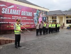 Kapolres Aceh Tengah Pimpin Apel Pengamanan Takbiran dan Idul Fitri
