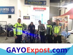 Patroli Antisipasi Balap Liar, Satlantas Polres Aceh Tengah Amankan Lima Sepeda Motor