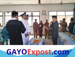 Camat Timang Gajah Lantik Dua Reje PAW, Tegaskan Komitmen Perkuat Pelayanan Kampung