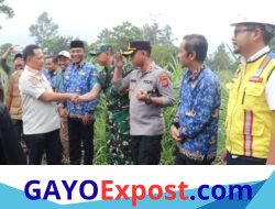 Dandim Aceh Tengah Dampingi Mendagri Tinjau Sinkhole di Ketol, Penanganan Dipastikan Maksimal