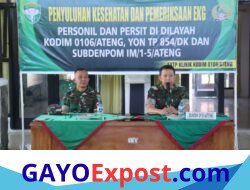 Kodim 0106/Aceh Tengah Gelar Penyuluhan Kesehatan dan Pemeriksaan EKG