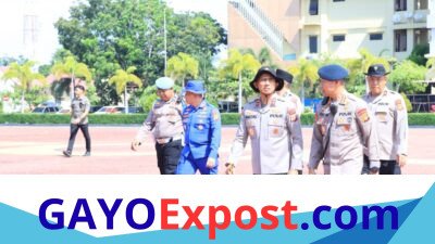 Polda Aceh Simulasikan Sispamkota, Tegaskan Pelayanan Humanis Jelang May Day 2026