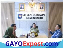 Dirjen Dukcapil Tekankan Pelayanan Humanis Saat Terima Kunjungan Disdukcapil Aceh Tengah