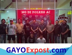 Satreskrim Polres Aceh Tengah Bekuk Dua Buronan Kasus Curas Maut Pekanbaru