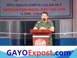 Dandim 0106/Aceh Tengah Hadiri Peresmian MBG di Asrama Kompi Blang Kolak dua.