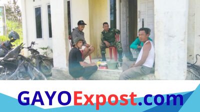 Babinsa Koramil 09/Ketol Ajak Warga Tingkatkan Kewaspadaan Bencana Saat Musim Hujan