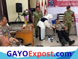 Polres Bener Meriah Sumbang 48 Kantong Darah di Hari Bhayangkara ke-80