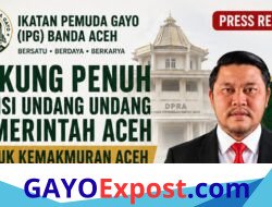 Ikatan Pemuda Gayo Banda Aceh Dukung Penuh Revisi Undang Undang Pemerintah Aceh Untuk Kemakmuran