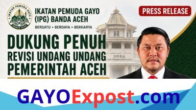 Ikatan Pemuda Gayo Banda Aceh Dukung Penuh Revisi Undang Undang Pemerintah Aceh Untuk Kemakmuran