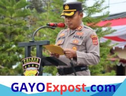 AKBP Aris Cai Dwi Susanto Pimpin Korp Raport, 48 Personel Polres Bener Meriah Naik Pangkat