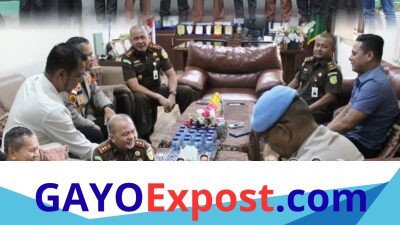 Perkuat Sinergitas Penegakan Hukum, Kajari Aceh Tengah Terima Kunjungan Silaturahmi Wakapolres dan Kasat Reskrim