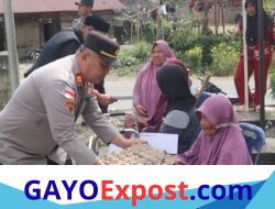 Jumat Berkah Polres Aceh Tengah, 50 KK di Kampung Gemboyah Terima Bantuan Sembako dan Tali Asih