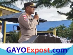 Kasat Binmas Polres Bener Meriah Jadi Pembina Upacara, Ajak Pelajar Tertib Berlalu Lintas dan Bijak Bermedia Sosial