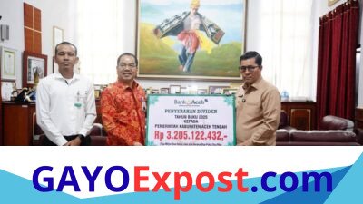 Bank Aceh Salurkan Zakat Perusahaan Rp. 400 Juta untuk Masyarakat Aceh Tengah