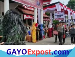 Pawai Budaya Meriahkan HUT ke-81 RI, Ribuan Pelajar Padati Jalanan Kota Takengon
