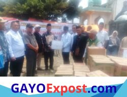 Warga Kute Panang Kirim Bantuan untuk Korban Kebakaran Jagong Jeget