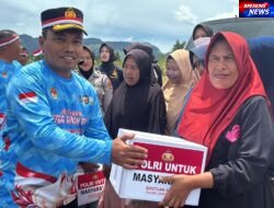 Polres Bener Meriah Salurkan 50 Bansos