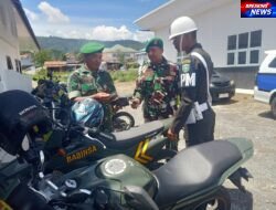 Anggota TNI Menerima Sosialisasi Keselamatan Berlalulintas DI Subdenpom IM/1-5 Takengon