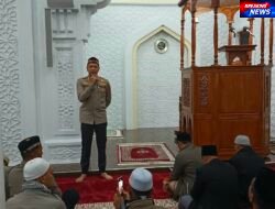 Dari Masjid Agung Babussalam, Kapolres Ricky Nugraha Minta Doa Warga Bener Meriah