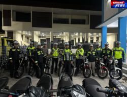 Patroli Tengah Malam, 10 Motor Knalpot Brong Diamankan Satlantas Polres Aceh Tengah