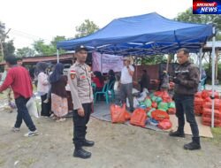 Polsek Kute Panang Kawal Pasar Murah, Warga Belanja Kebutuhan Pokok dengan Aman