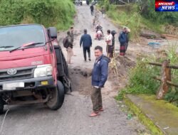 Tergerus Air, Jembatan Darurat Suka Ramai Tak Bisa Dilalui Mobil